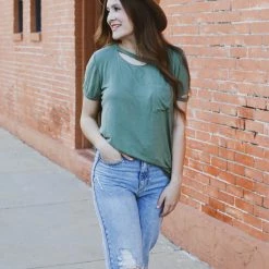 Vanilla Bay The Cutout Detail Top Small