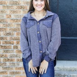 Hailey&Co The Multi-Colored Shacket Small