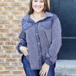 Hailey&Co The Multi-Colored Shacket Small