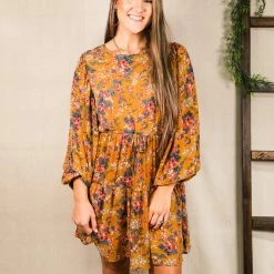 Easel The Floral Ruffle Dress