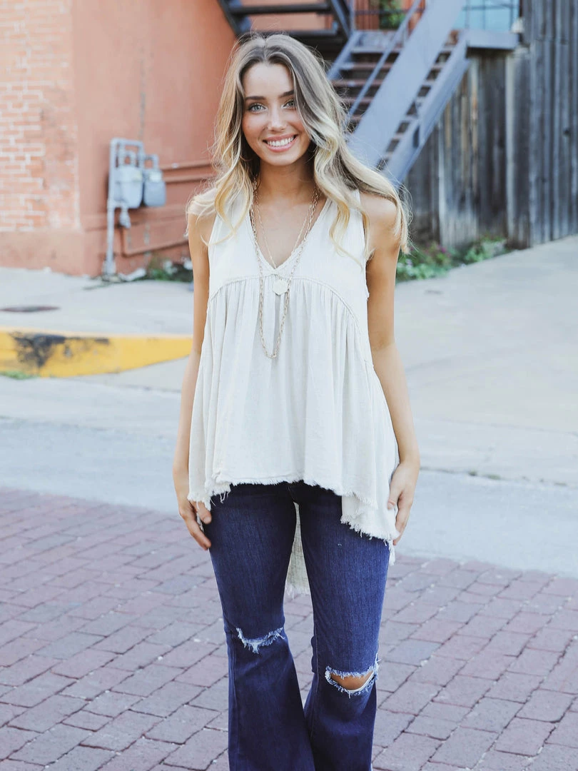 UPMOST Small The V Neck Flowy Tank 4 UPMOST Small The V Neck Flowy Tank