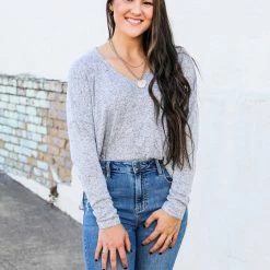 Ninexis Soft & Cozy V Neck Tunic