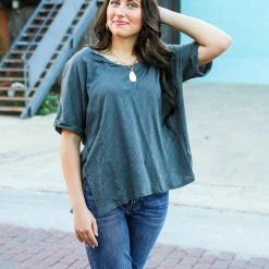 Adora The Side Slit Loose Top 27 Adora The Side Slit Loose Top