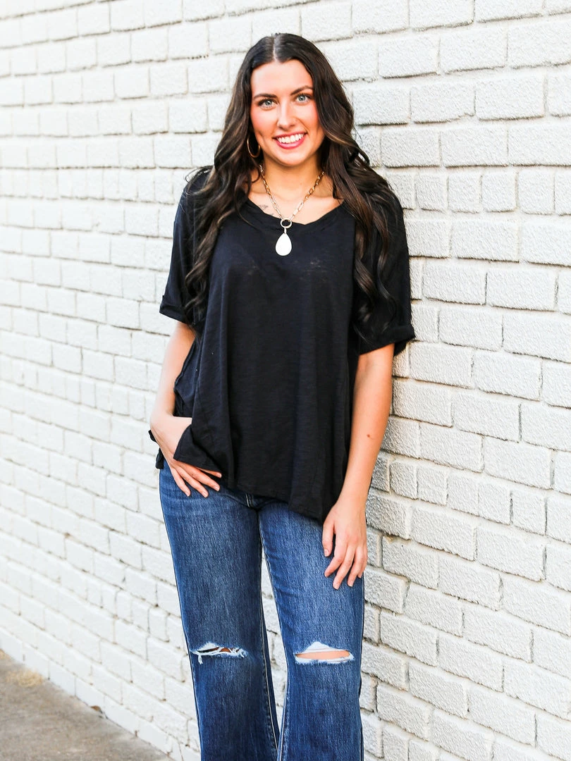 Adora The Side Slit Loose Top 15 Adora The Side Slit Loose Top