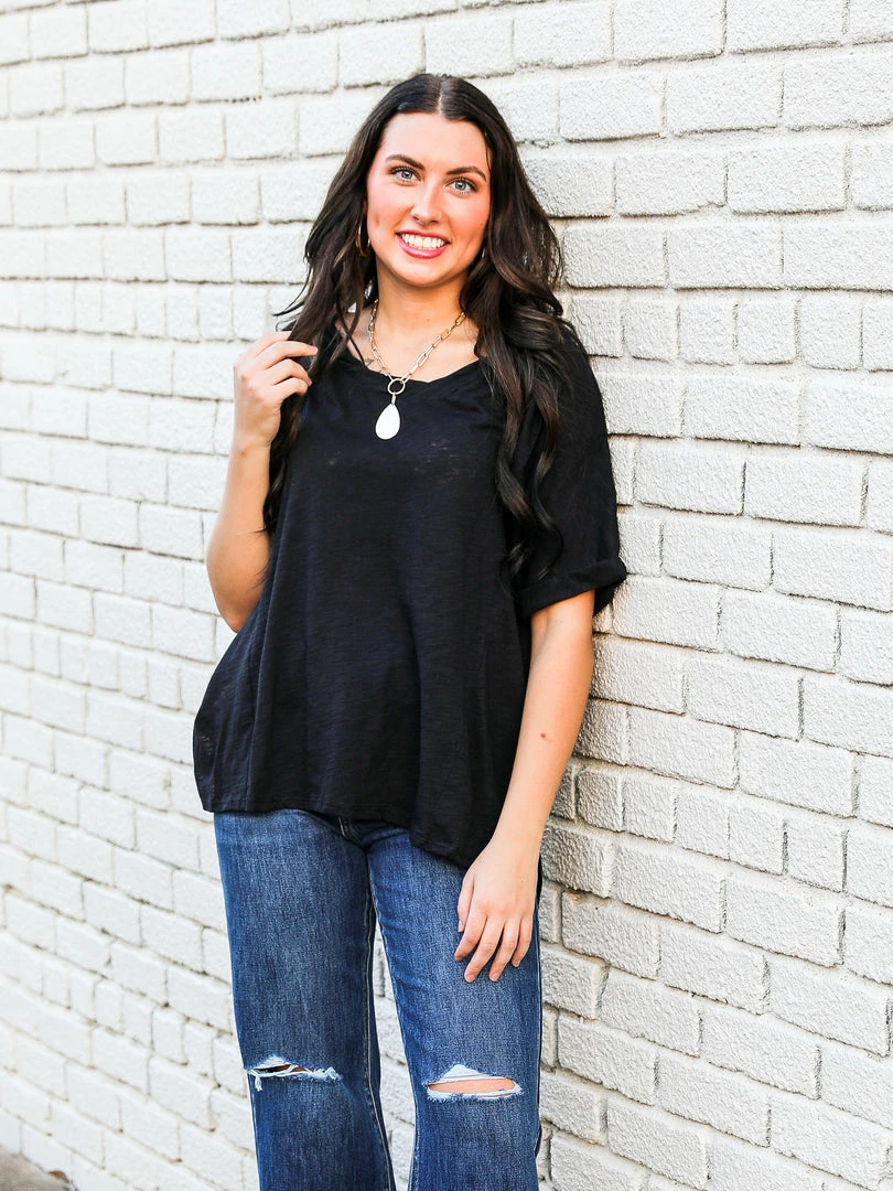 Adora The Side Slit Loose Top 16 Adora The Side Slit Loose Top