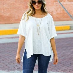 Adora The Side Slit Loose Top 21 Adora The Side Slit Loose Top