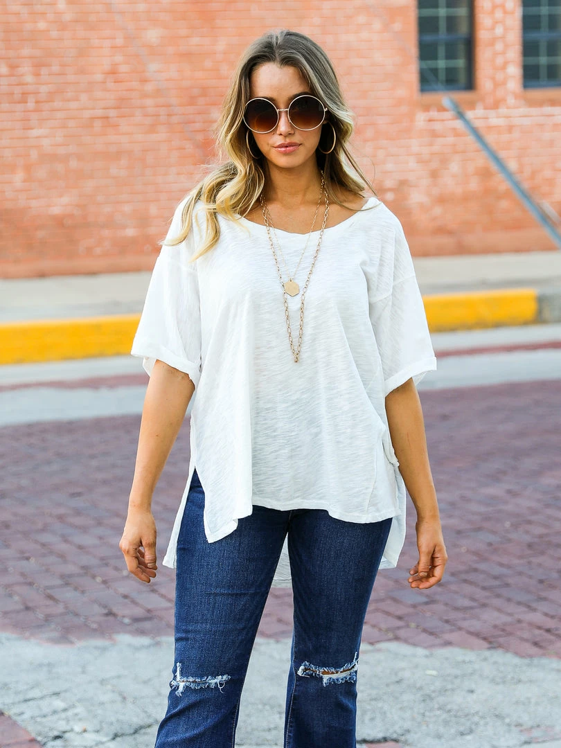 Adora The Side Slit Loose Top 6 Adora The Side Slit Loose Top