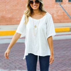 Adora The Side Slit Loose Top