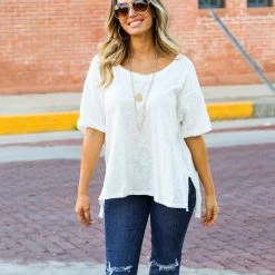 Adora The Side Slit Loose Top 22 Adora The Side Slit Loose Top