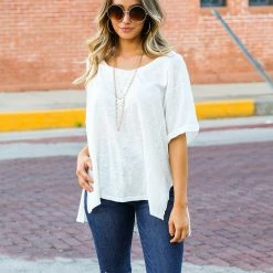 Adora The Side Slit Loose Top