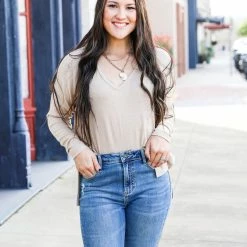 Ninexis Soft & Cozy V Neck Tunic