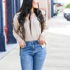 Ninexis Soft & Cozy V Neck Tunic