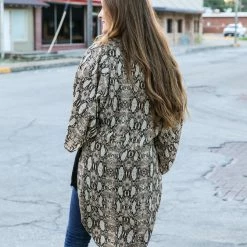 Adora The Snake Print Woven Kimono Small