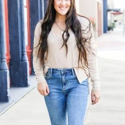 Ninexis Soft & Cozy V Neck Tunic