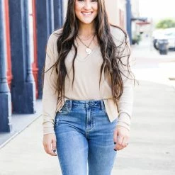 Ninexis Soft & Cozy V Neck Tunic