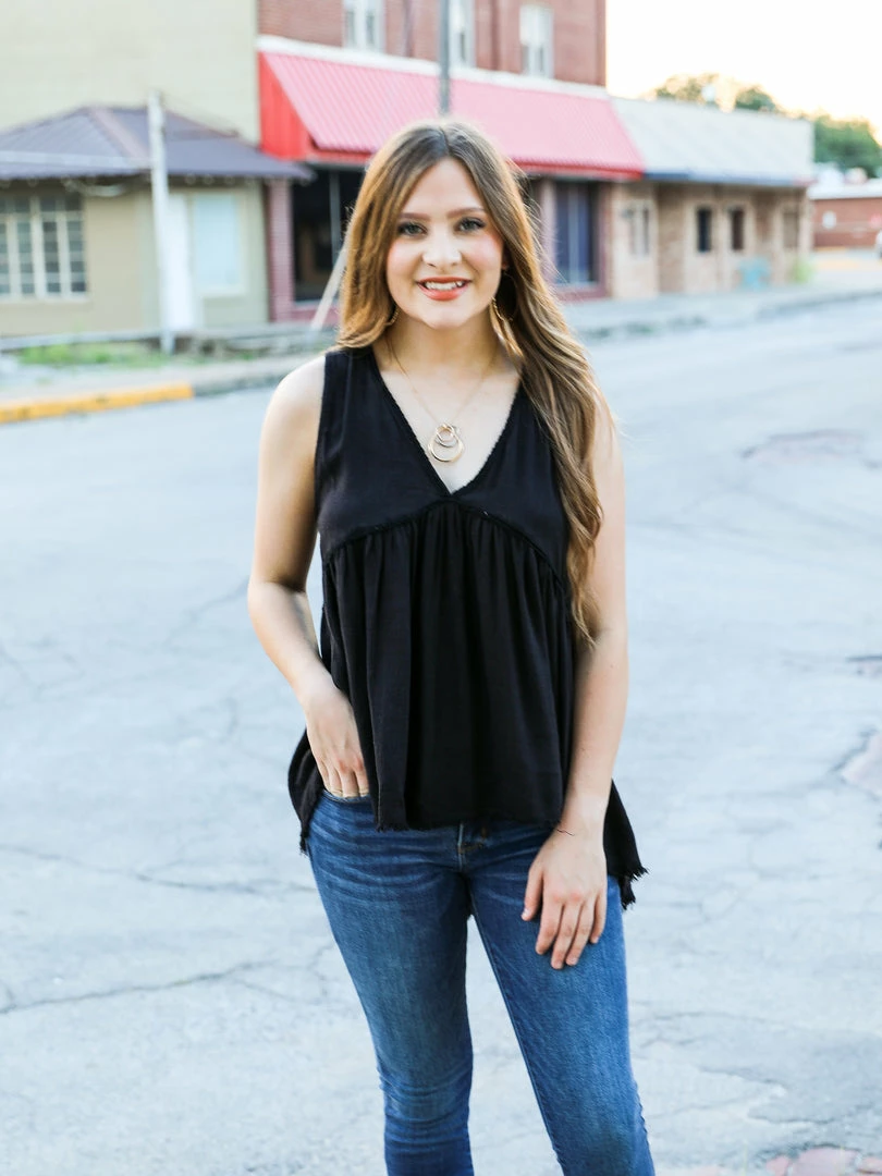 UPMOST Small The V Neck Flowy Tank 11 UPMOST Small The V Neck Flowy Tank