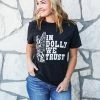 BENIE LA In Dolly We Trust Tee Graphic Tees & Tanks