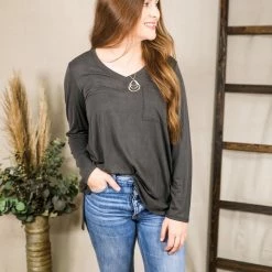 Jodifl Solid Washed Top