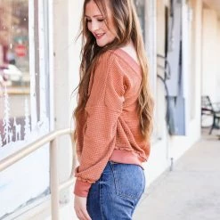 LA MIEL The Elizabeth Top- Ginger