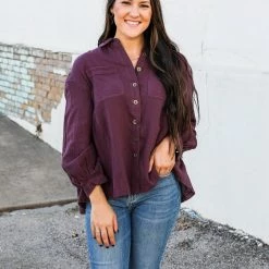 Listicle Small The Tana Button Down Top