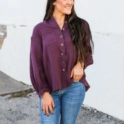 Listicle Small The Tana Button Down Top
