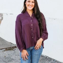 Listicle Small The Tana Button Down Top