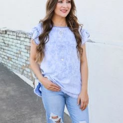 Doe & Rae The Dolman Ruffle Top