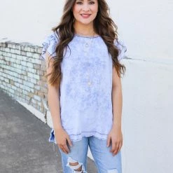 Doe & Rae The Dolman Ruffle Top