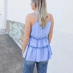 Doe & Rae The Tiered Chambray Tank 9 Doe & Rae The Tiered Chambray Tank