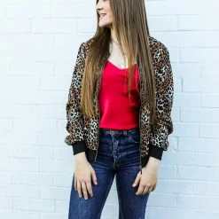 Ee.some The Cheetah Print Bomber Jacket Small