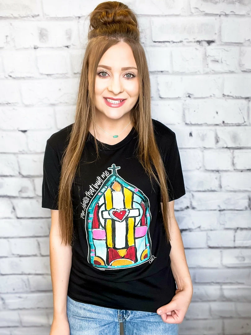 Texas True Threads The House That Built Me Tee Small 3 Texas True Threads The House That Built Me Tee Small