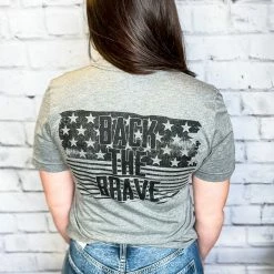 Texas True Threads Small Back The Brave Tee