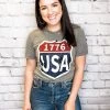 Texas True Threads Graphic Tees & Tanks USA 1776 Tee
