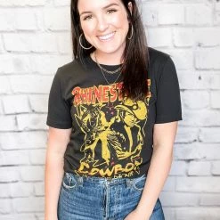 Country Deep Graphic Tees & Tanks Rhinestone Tee