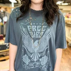 Zutter Free Bird Vintage Oversized Tee 9 Zutter Free Bird Vintage Oversized Tee