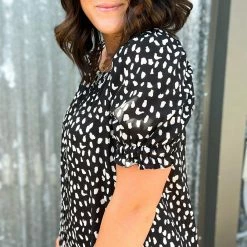 Doe & Rae The Leopard Square Neck Top Small