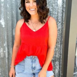 Ee.some Tiered V Neck Tank