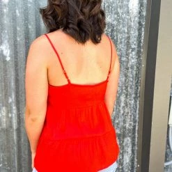 Ee.some Tiered V Neck Tank