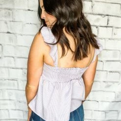 Peach Love California The Gingham Tank