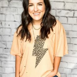 Easel Large The Distressed Lightning Tee