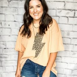 Easel Large The Distressed Lightning Tee