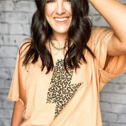 Easel Large The Distressed Lightning Tee