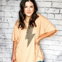 Easel Large The Distressed Lightning Tee