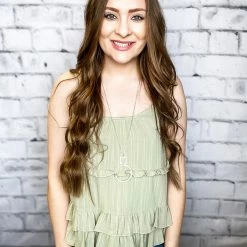 Peach Love California Large The Tiered Ruffle Tank