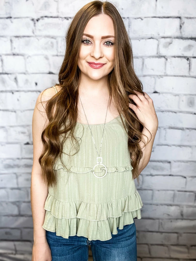 Peach Love California Large The Tiered Ruffle Tank 7 Peach Love California Large The Tiered Ruffle Tank