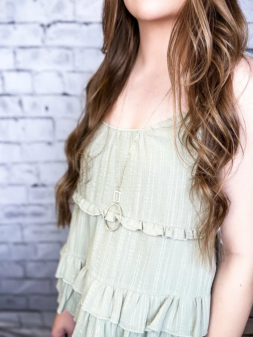 Peach Love California Large The Tiered Ruffle Tank 3 Peach Love California Large The Tiered Ruffle Tank