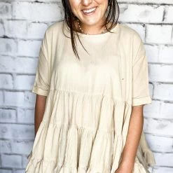 Easel The Cotton Ruffle Top