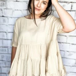 Easel The Cotton Ruffle Top