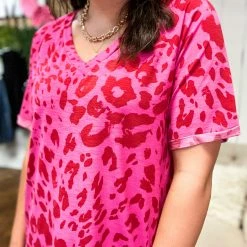 Jodifl The V Neck Leopard Top