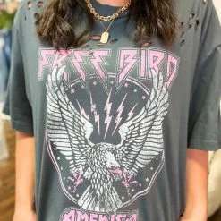 Zutter Free Bird America Oversized Tee Small 9 Zutter Free Bird America Oversized Tee Small